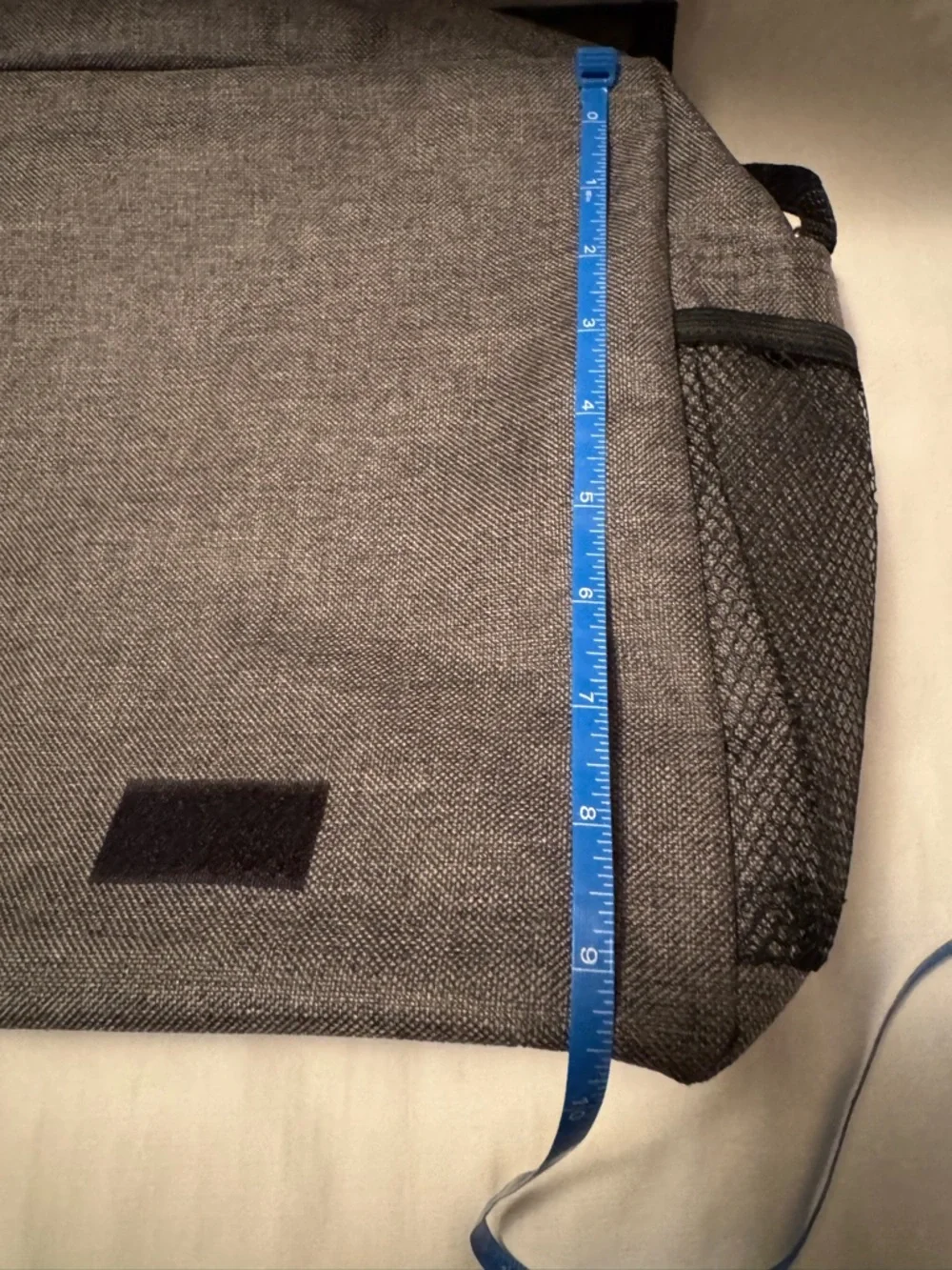 NWOT - Heather Grey Laptop Messenger Bag | Padded Crossbody Shoulder Briefcase